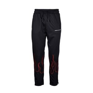 Vision of Super Red Flame Embroidered Jogger